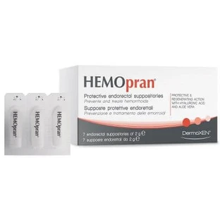 Hemopran endorectal 7 suppositories 2 g