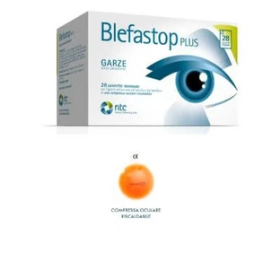 Blefastop plus tifon de bumbac pliat cu fir de bariu 28 șervețele de unică folosință + 1 tampon de ochi încălzit