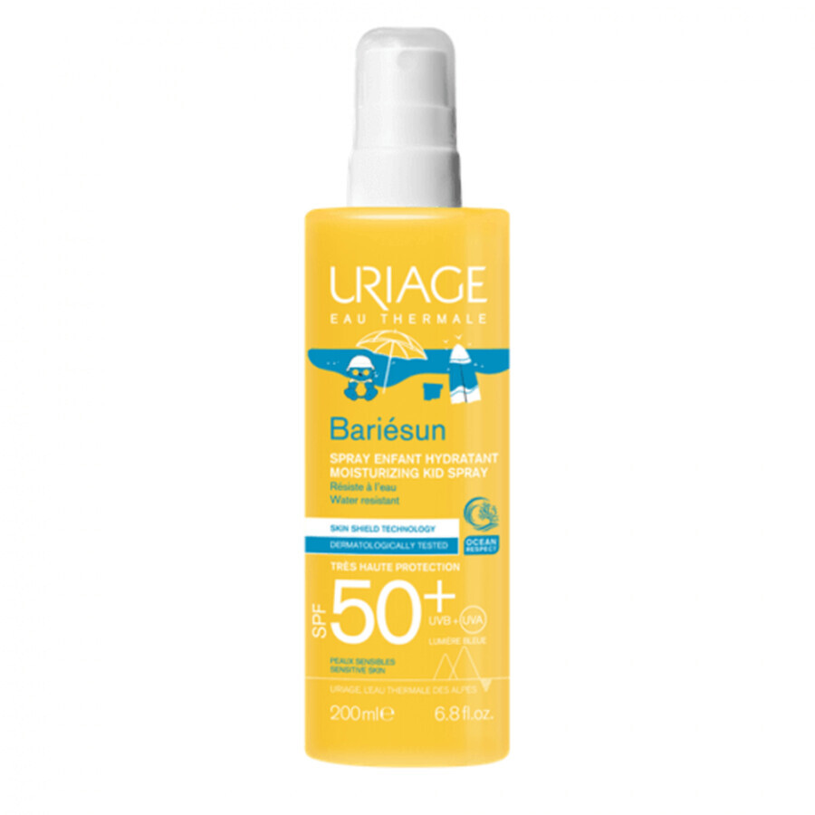 Spray solaire SPF 50+ pour enfants Bariesun, 200 ml, Uriage