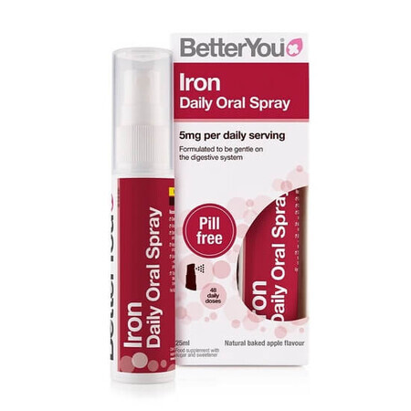 Fer spray oral, 5mg, 25ml, BetterYou