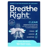 Breathe Right Clear Medium Size 10 Strips
