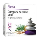 Complexe de thé amincissant au ginseng et à l'ananas, 30 sachets, Alevia