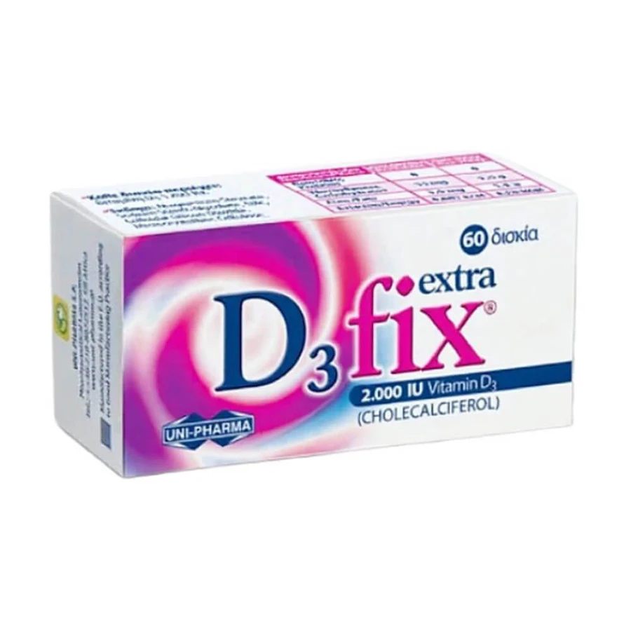 Uni-Pharma D3 Fix Extra 2000 IU 60Tabs