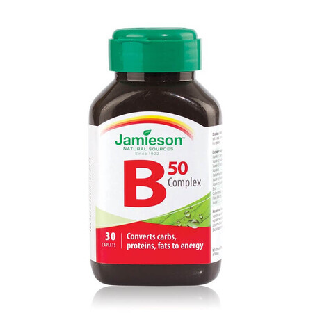 Vitamine B-complex 50mg, 30 capsules, Jamieson