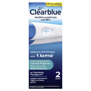 Clearblue dubbele snelle zwangerschapstest (2st)