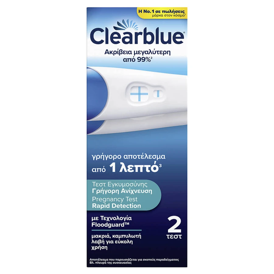 Clearblue dubbele snelle zwangerschapstest (2st)
