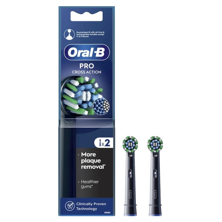 Oral B Onderdelen Pro Kruislingse Actie Zwart 2st