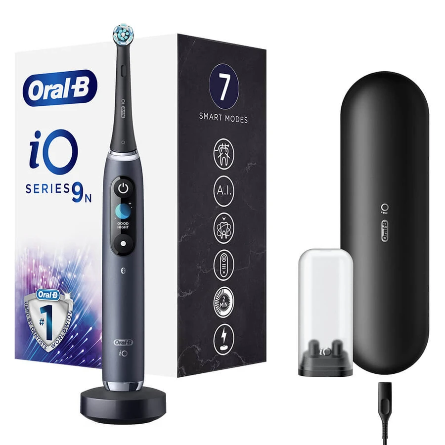 Oral B iO9 Elektrische Zahnbürste Magnetisch Schwarz Onyx
