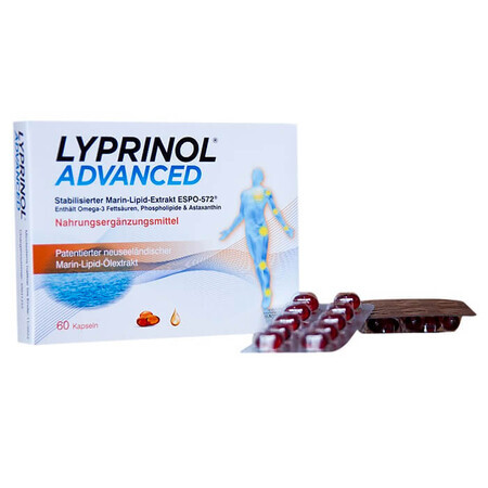 Lyprinol Advanced Complément alimentaire Lipides marins, 60 gélules, Pharmalink