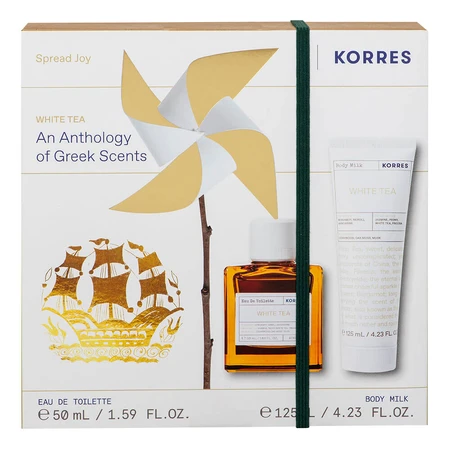 Korres Promo Pack Eau de Toilette Witte Thee Vrouwenparfum 50ml & Bodymilk 125ml