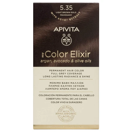 Apivita My Color Elixir Permanent Hair Color N5,35 Chestnut light honey mahogany