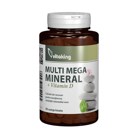 Multimineralencomplex met vitamine D, 90 tabletten, Vitaking