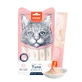 WANPY Creamy Treat, Atún y Gambas, bolsa de recompensa para gatos, (puré), 70g