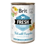 BRIT Fresh, Fish with Pumpkin, canned low grain wet dog food, (in aspic), 400g