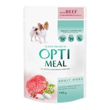 OPTIMEAL, XS-XL, Boeuf, sachet de nourriture humide pour chiens, (en aspic), 100g