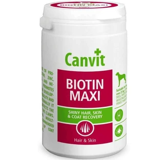 CANVIT Biotin Maxi, M-XL, skin & fur supplement for dogs, bottle, 500g