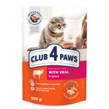 CLUB 4 PAWS, Beef, sachet wet cat food, (in sauce), 85g