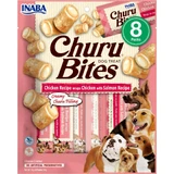 INABA Churu Bites, XS-XL, Huhn und Lachs, getreidefreier Belohnungsbeutel für Hunde, semi-mimoistisch, 92g