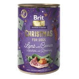 BRIT Christmas Monoprotein, XS-XL, Lam en courgette, ingeblikt enkelvoudig eiwit graanvrij natvoer voor honden, (pate), 400g