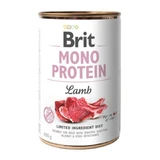 BRIT Mono Protein, Cordero, comida en lata sin cereales para perros, (paté), 400g