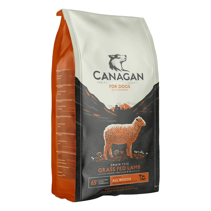 CANAGAN Grass Fed Lamb, XS-XL, jagnięcina, bezzbożowa sucha karma dla młodzieży i dorosłych psów, 2 kg: ceny i cechy