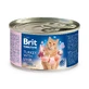 BRIT Premium By Nature, dinde et foie, nourriture humide en conserve sans céréales pour chats, (pâté), 200g