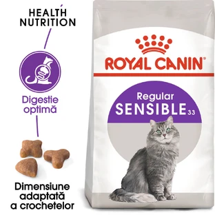 ROYAL CANIN Sensible Adult, Trockenfutter für Katzen, optimale Verdauung, 400g
