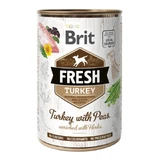 BRIT Fresh, Pavo con guisantes, comida húmeda en lata baja en cereales, (en aspic), 400g