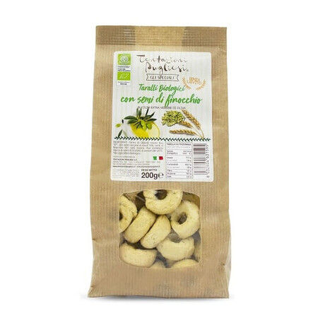 Taralli Eco con semi di cumino dolce, 200g, Tentazioni Pugliesi