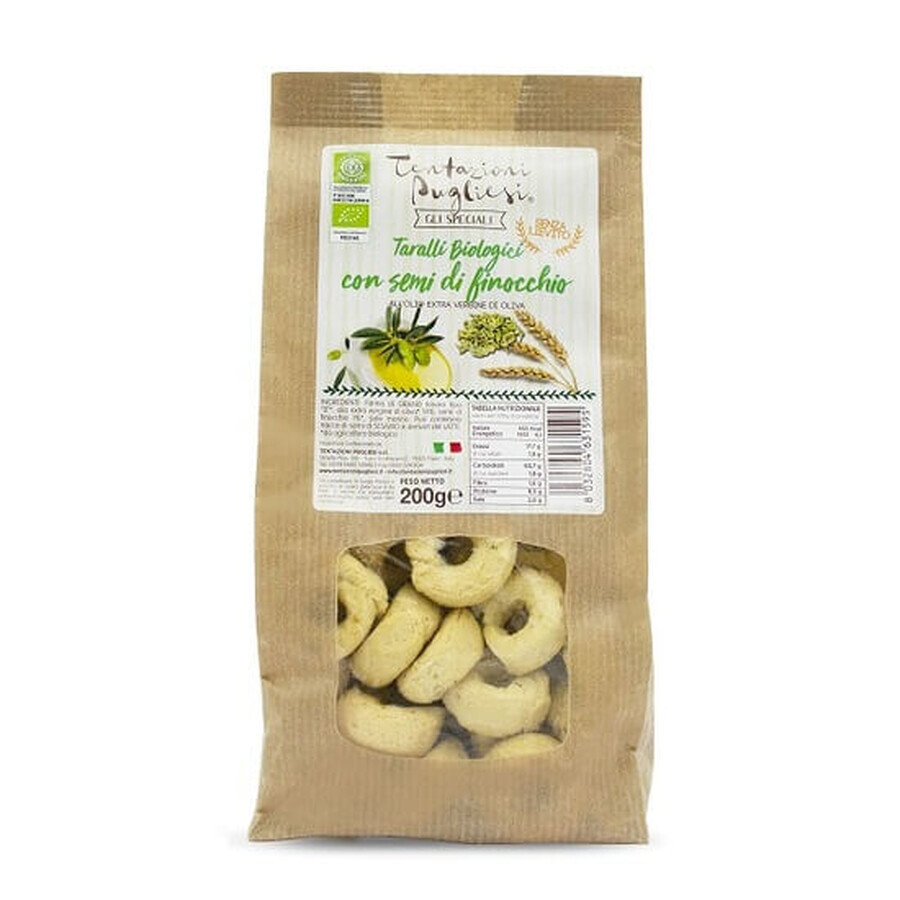 Eco Taralli mit süßem Kümmel, 200g, Tentazioni Pugliesi