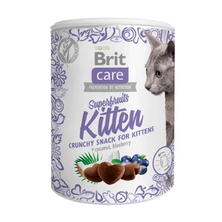 BRIT Care Snack Superfruits Kitten, Chicken, grain-free rewards for junior cats, 100g
