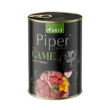 PIPER Animals, XS-XL, Aves y calabaza, comida húmeda en lata sin cereales, (en aspic), 400g