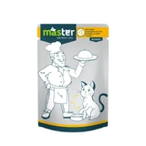 MASTER, Pollo, sobre comida húmeda para gatos, (en salsa), 80g