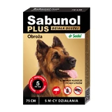 SABUNOL PLUS, uitwendige ontworming honden, halsband, L-XL(25 - 50kg), 75 cm, bruin, 1pc