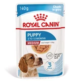ROYAL CANIN Medium Puppy, nourriture humide pour chiens junior, (en sauce), 140g