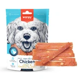 WANPY Jerky & Cheese Slices, XS-M, Poulet & Fromage, sachet récompense chiens, (purée), 70g