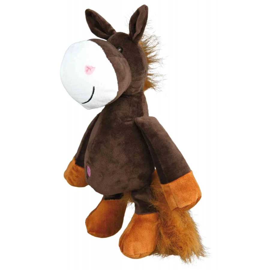 Trixie, caballo de juguete para perros, con sonido, felpa, 32cm, multicolor