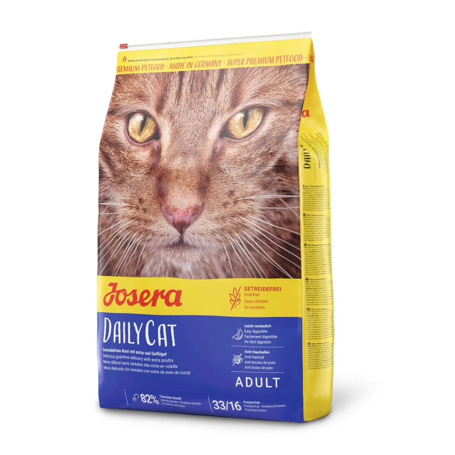 JOSERA Dailycat, Poulet, croquettes sans grains pour chats, 2kg