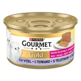 GOURMET Gold Mousse Kitten, Calf, canned wet food for junior cats, (mousse), 85g
