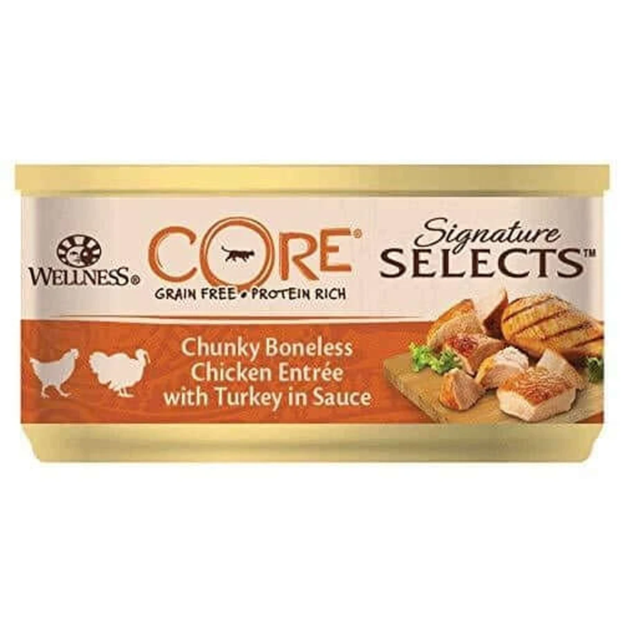Wellness Core Signature Select Wellness Core Signature Select Nourriture humide avec poulet et foie de poulet, en sauce, 79 g