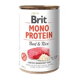 BRIT Mono Protein, Beef with Brown Rice, comida húmeda en lata baja en proteínas para perros, (paté), 400g