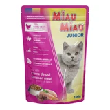 MIAU MIAU Kitten, Huhn, Sachet Nassfutter für junge Katzen, (in Sauce), 100g