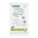 NATURES PROTECTION Superior Care blană albă, Pește Alb, recompense funcționale fără cereale câini, blană albă, igienă orală, 150g