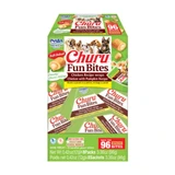 INABA Churu Churu Fun Bites, XS-XL, Pollo y Calabaza, sin cereales caja de recompensa perros, 96g