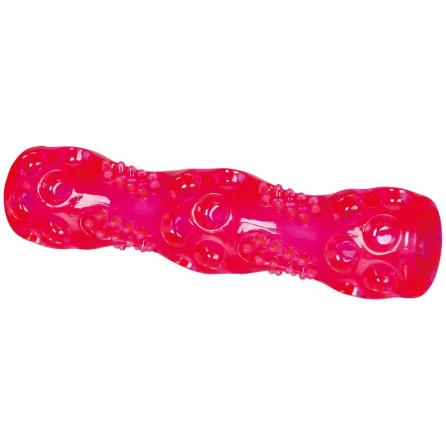 TRIXIE, patyk zabawka dla psów, z dźwiękiem, guma termoplastyczna, 18cm, wielokolorowy: ceny i cechy