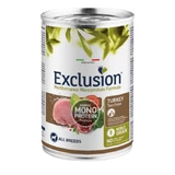EXCLUSION Mediterraneo Mediterraneo Monoprotein Formula, XS-XL, Turkey, canned single protein wet food for dogs, (pate), 400g