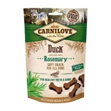 CARNILOVE Semi Moist Snack, Ente mit Rosmarin, funktionelle getreidefreie Belohnung für Hunde mit Zahnempfindlichkeit, 200g
