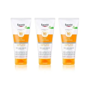 Eucerin Solar Body Oil Control Dry Touch Gel Cream Fps 50+, 3X200 Ml