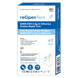 SARS-COV-2 Ag et Influenza Rapid Combo Antigen Test, 1 pièce, Montana Med