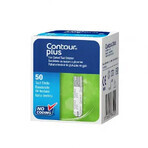 Tests de glycémie Contour Plus, 50 pièces, Ascensia Diabetes Care